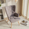 Tub Accent Chair Velvet Living Room Armchair with Soft Seat for Home/Dining Room