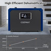 Industrial 60L Dehumidifier Commercial Dehumidifier w/ Drain Hose-Blue