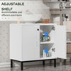 White Bathroom Under Sink Cabinet Basin Storage Cupboard Vanity Unit Eswsnahqjfs