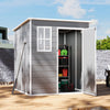 6ft x 6ft Plastic Sheds Outdoor Garden Shed Lockable Utility Tools Storage House