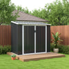 Anthracite Metal Garden Shed Outdoor Tools Storage Sheds Small House Bin Sheds
