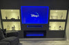 NEW 2025 Media Wall 60" Black UHD LED Glass - Wall mounted Insert Electric Fire