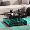 High Gloss Coffee Table with LED Light Living Room Cocktail Sofa Center Table
