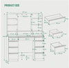 Dressing Table With Led Mirror Drawers Set Makeup Desk Vanity Table Lights Searc