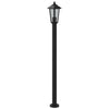 Outdoor Floor Lamps 3pcs Black 120 cm Stainless Steel
