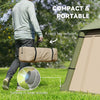 Inflatable Camping Tent, Easy Setup 2 Man Tent, Brown
