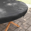 Outdoor Table Cover Black 122 x 122 x 10 cm 420D Oxford Fabric