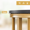 Set of 2 Nesting Coffee Table Round Stacking Side End Table White Black