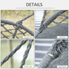 Hanging Hammock Swing Chair Cotton Rope Porch Swing for Indoor Outdoor Patio