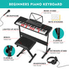 ♬Mustar 61 Keys Portable Learning Electronic Keyboard Piano Keyboard