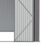 10 x 12 FT Galvanised Steel Sheds Garden Storage Shed Ventilation w/ Double Door