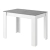 3 PCS Grey Dining Table Set Dining Table & 2 Benches Kitchen for Small Space