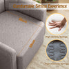 Modern Upholstered Sherpa Swivel Barrel Accent Chair