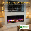 Media Wall Inset Electric Fire 3D Fuel Bed & LED Flames - Endeavour New Hawnby
