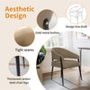 Set of 2 Leather Dining Chairs Modern Kitchen Dressing Room Bedroom Padded Seat