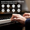 ♬Mustar 88 Graded Hammer Weighted Keys Digital Piano Keyboard Pedal Stand MIDI