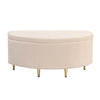 Bench With Storage SpaceUpholstered Bench With Velvet Storage Box