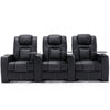 BROADWAY CINEMA 1,2,3,4 SEATER CHAIR BLACK / WHITE WITH TRAY AND WITHOUT TRAY