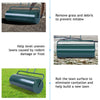 48L Steel Garden Lawn Roller Water Sand Filled Outdoor Grass Roller w/Drain Plug