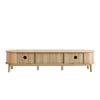 Wooden TV Stand Cabinet 170 cm TV Unit With Storage & Solid Wood Slide Doors