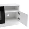 70inch TV Stand Unit Cabinet w/ Electric Fireplace Fire Heater Flame Living Room