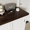 Sideboard, Rustic Storage Cabinet, Storage Cupboard with 2 Doors, Adjustable Zxp