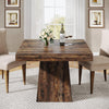 80cm Square Dining Table for 4, Farmhouse Small Kitchen Table for Dining Room