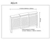 Radiator Cover Cabinet Modern MDF Wood Grey White Anthracite Small Medium Large