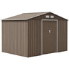 Garden Shed Storage Large Yard Store Sliding Door Metal Roof Tool Box