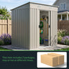 4x6 FT Garden Shed Glitter Storage Shed Waterproof with Foundation Kit and Vents