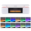 70'' TV Stand 36'' Electric Fireplace Storage Cabinet Media Flame Entertainment