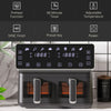 8L Double Basket Air Fryer with 8 Presets Display Recipe Timer Refurbished