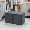 400 Litre PE Wicker Shed Waterproof Outdoor Garden Storage Box Furniture Utility