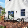 Garden Furniture Set 4 Seater Indoor Outdoor Conservatory Dark Grey