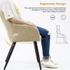 Velvet Dining Chairs Padded Set of 1/2 Metal Legs Kitchen Home Office Multicolor