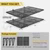 Garage Wall Shelving 2-Pack 2x3ft Storage Rack Wall Mounted Floating Shelves