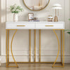Console Table Side Table Narrow Hallway Furniture Cabinet with 2 Drawers Storage