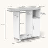 Rolling Ironing Board Cabinet, Foldable Ironing Station with Storage