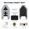 Inflatable Boat Raft for 2 Adults Kayak Fishing Hunting Playing on Rivers Lakes