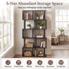 Freestanding Open Shelving Unit Space-Saving Decorative Display Shelves