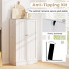 41” Tall Pantry Cabinet Kitchen Storage Cabinet with Doors-White