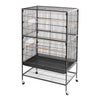 Large Parrot Cage Rolling Metal Bird Cage Pet Lovebird Cockatiel Conure Budgie