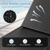 4-Position Reclining Chair with Waterproof Rattan Textured PP Surface