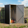 3-10FT Galvanised Garden Storage Shed Outdoor Apex /Pent Roof Log Tool House Box