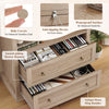 Arched Bookcase with Drawers Arch Display Cabinet Tall Bookshelf 79.5x36x177cm