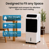 Portable Air Cooler Oscillating Fan Ice Cold Unit on Wheels Timer with Ice Packs