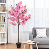 6ft Artificial Blossom Fake Cherry Tree Potted Plant Flower IndoorOutdoor 180CM