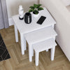 Wooden Nest of Tables 3 Piece Table Set Coffee Side Living Room Furniture