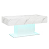 High Gloss Coffee Table with LED Light Living Room Cocktail Sofa Center Table