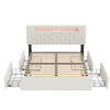 STORAGE UPHOLSTERED BED FRAME 4FT6 DOUBLE WITH CHARGING PORT & LIGHT & SPEAKER